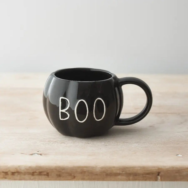 Boo Pumpkin Mug (Black)