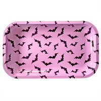 Sourpuss Luna Bats Big Tin Tray Pink