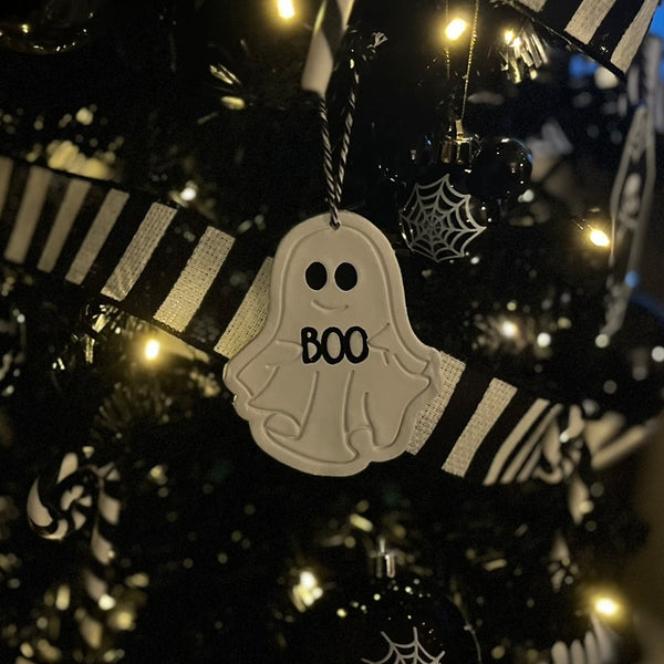 Ghost Boo Hanging Halloween Tree Decoration