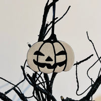 Pumpkin White Hanging Tree Decoration