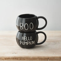 Boo Pumpkin Mug (Black)