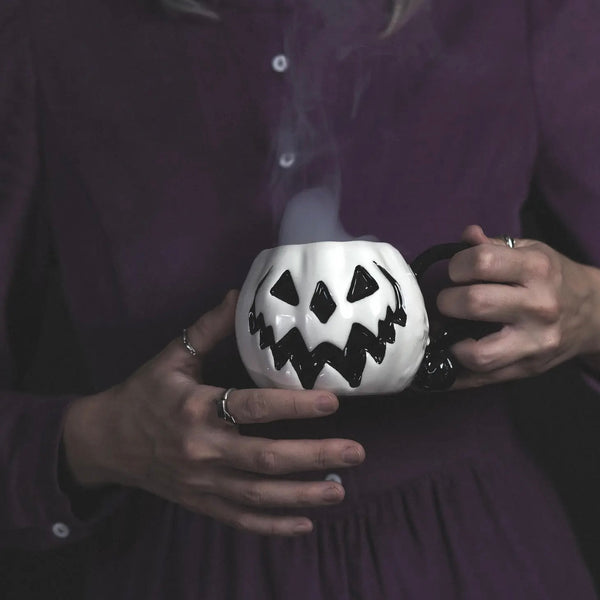 Lively Ghosts White Pumpkin Haunted Hallows Mug [Limited Edition]