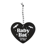 BABY BAT HANGING HEART SIGN