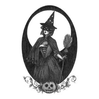 Caitlin McCarthy Art ~ Season of the Witch Fine Art Print - Vintage Halloween Witch