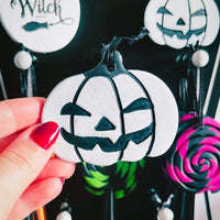 Pumpkin White Hanging Tree Decoration