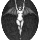 Caitlin McCarthy Art ~ La Femme Chauve-Souris Fine Art Print - the Bat Woman