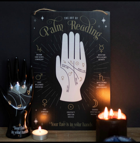 Palm Reading Metal Hanging Sign