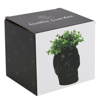 Skull Plant Pot (Black)