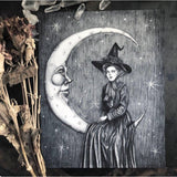 Caitlin McCarthy Art - Moon Magic Fine Art Print - Victorian Witch
