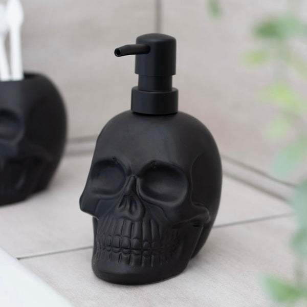 Skull Soap Dispenser Black