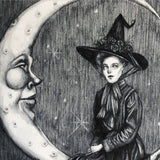Caitlin McCarthy Art - Moon Magic Fine Art Print - Victorian Witch
