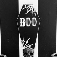BOO Web Coffin Shaped Standing Block