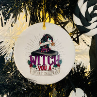 We Witch You a Merry Creepmas Ceramic Ornament