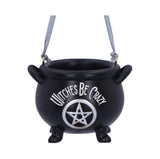 Witches Be Crazy Hanging Cauldron Ornament