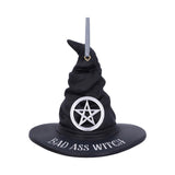 Bad Ass Witch Hanging Witch Hat Ornament