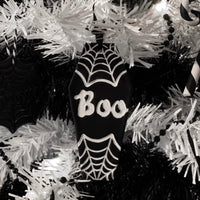 Coffin Boo & Web Hanging Decoration