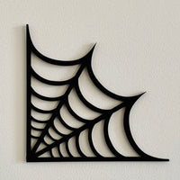 Spiderweb Corner Decorative MDF plaque (set of 2)