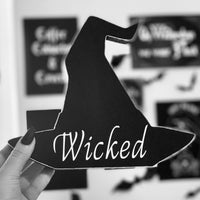 “Wicked” Witches Hat Standing Block