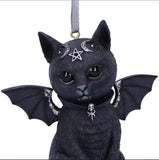 Malpuss Black Bat Cat Hanging Ornament