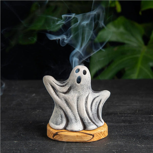 Ghost Incense Holder - White