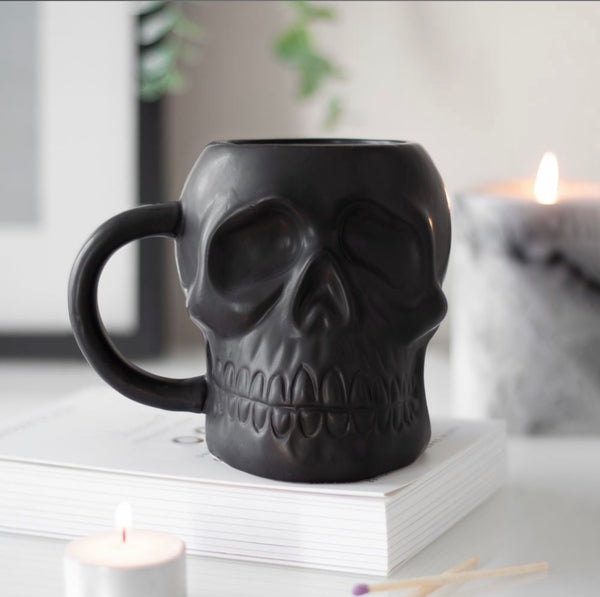 Skull Mug - Matte Black