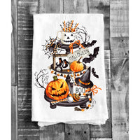 Halloween 3 Tiered Tray Kitchen Tea Towel