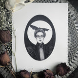 Caitlin McCarthy Art - Isabelle Fine Art Print - Gothic Victorian Vampire