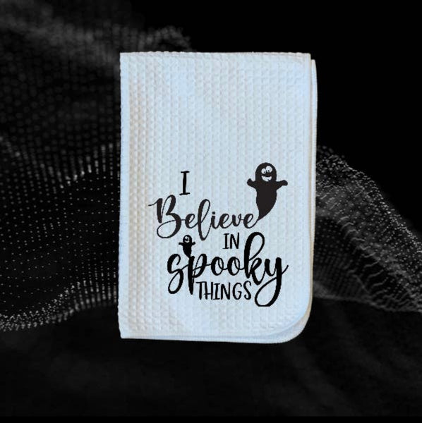 I Believe in Spooky Kitchen Tea Towel