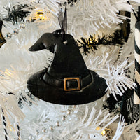 Witches Hat Hanging Decoration Black