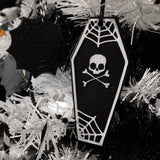 Coffin Skull & Web Hanging Creepmas Decoration