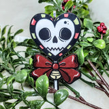 Creepy Christmas Ornament Skull Candy Lolly