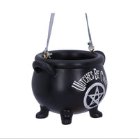 Witches Be Crazy Hanging Cauldron Ornament