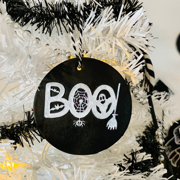Boo Ghost Web Hanging Decoration