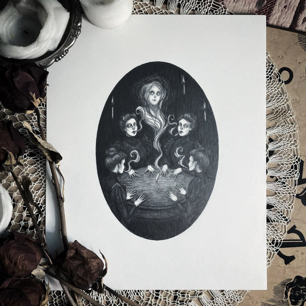 Caitlin McCarthy - Seance - Fine Art Print - Victorian Spiritualism - Ghosts