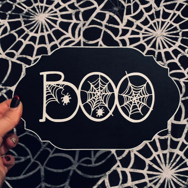 Boo Decorative Wall Plaque