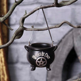 Witches Be Crazy Hanging Cauldron Ornament