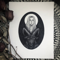 Caitlin McCarthy Art - Black Phillip Goat Fine Art Print - The Witch