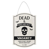 Dead & Breakfast Hanging Sign